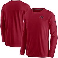 Sweat-shirt à enfiler Nike rouge Tampa Bay Buccaneers Sideline Lockup Performance pour hommes