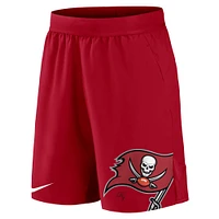 Short de performance extensible Nike Tampa Bay Buccaneers pour homme, rouge