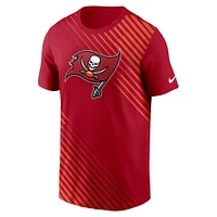 T-shirt Nike rouge Tampa Bay Buccaneers Yard Line Fashion Asbury pour homme