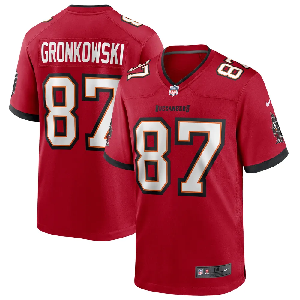 Homme Nike Rob Gronkowski Rouge Tampa Bay Buccaneers - Maillot de match