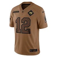 FBC BUCS BROWN 12 TOM BRADY FA23 NFL MEN'S SALUTE TO SERVICE LIMITED PLAYER JERSEY JERMENLMC