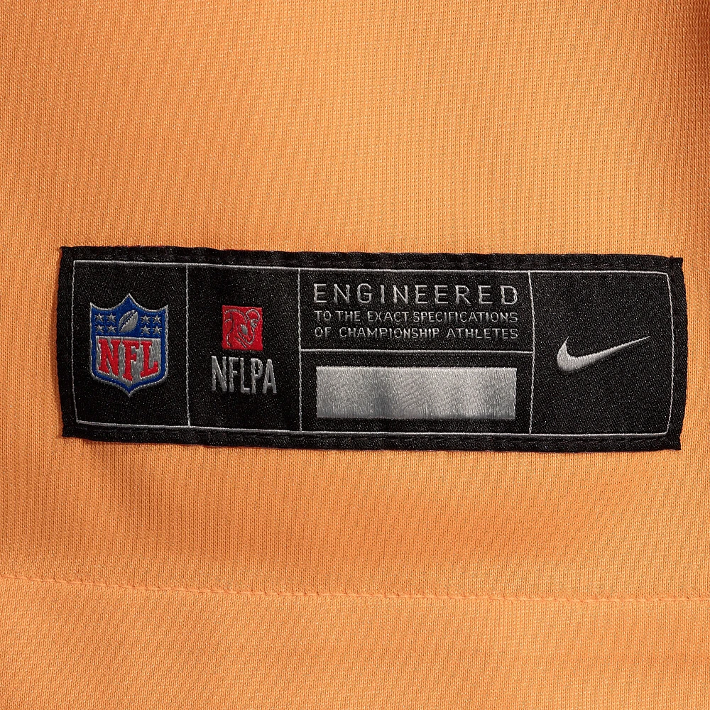 Maillot de match alternatif joueur retraité Nike Tom Brady orange des Buccaneers Tampa Bay pour hommes