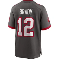 Nike Tom Brady Pewter Tampa Bay Buccaneers Alternate pour homme - Maillot de match