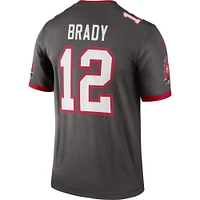 Men's Nike Tom Brady Pewter Tampa Bay Buccaneers Alternate Legend Player Performance Top