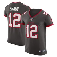 Maillot Nike Tom Brady Pewter Tampa Bay Buccaneers Alternate Vapor Elite pour homme