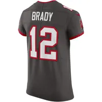 Maillot Nike Tom Brady Pewter Tampa Bay Buccaneers Alternate Vapor Elite pour homme