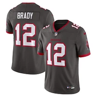 Men's Nike Tom Brady Pewter Tampa Bay Buccaneers Alternate Vapor Untouchable Limited Jersey