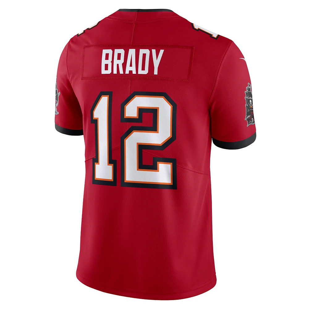 Men's Nike Tom Brady Red Tampa Bay Buccaneers  Vapor Untouchable Limited Jersey