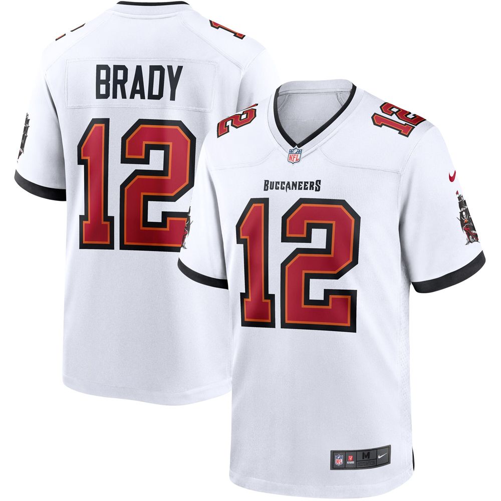 Men's Nike Tom Brady White Tampa Bay Buccaneers Game - Jersey