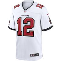 Men's Nike Tom Brady White Tampa Bay Buccaneers Game - Jersey