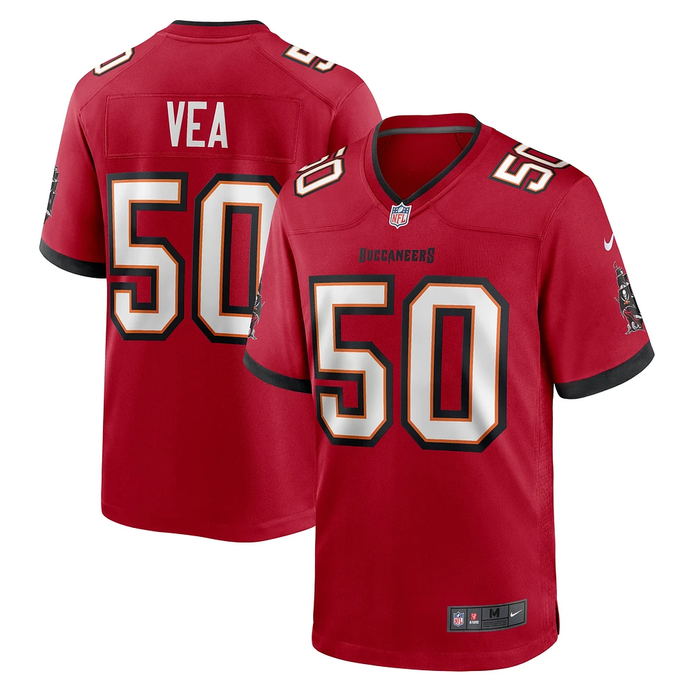 Maillot de match Nike Vita Vea rouge des Buccaneers Tampa Bay pour homme