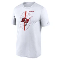 T-shirt Nike Tampa Bay Buccaneers Legend Icon Performance pour homme, blanc