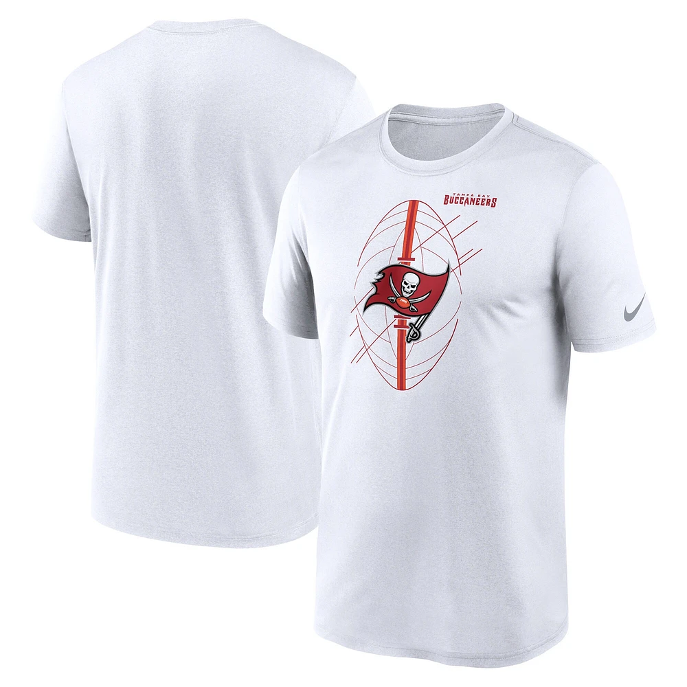 T-shirt Nike Tampa Bay Buccaneers Legend Icon Performance pour homme, blanc