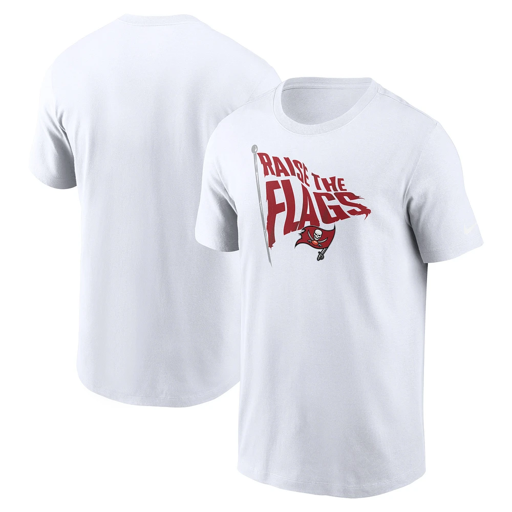 T-shirt essentiel local des Buccaneers de Tampa Bay Nike pour homme, blanc