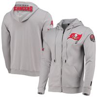 Men's Pro Standard Gray Tampa Bay Buccaneers 4-Hit Full-Zip Hoodie