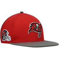 Men's Pro Standard Red/Pewter Tampa Bay Buccaneers 2Tone Snapback Hat