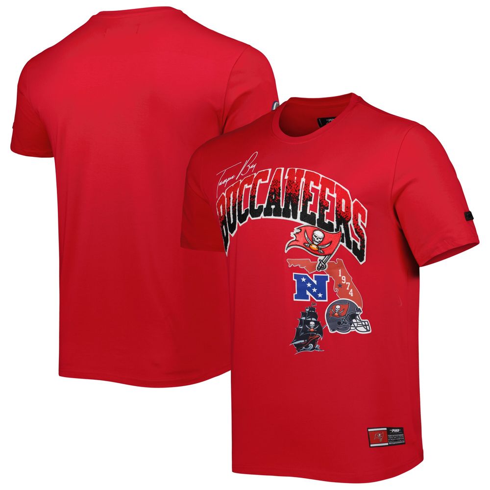 Men's Pro Standard Red Tampa Bay Buccaneers Hometown Collection T-Shirt