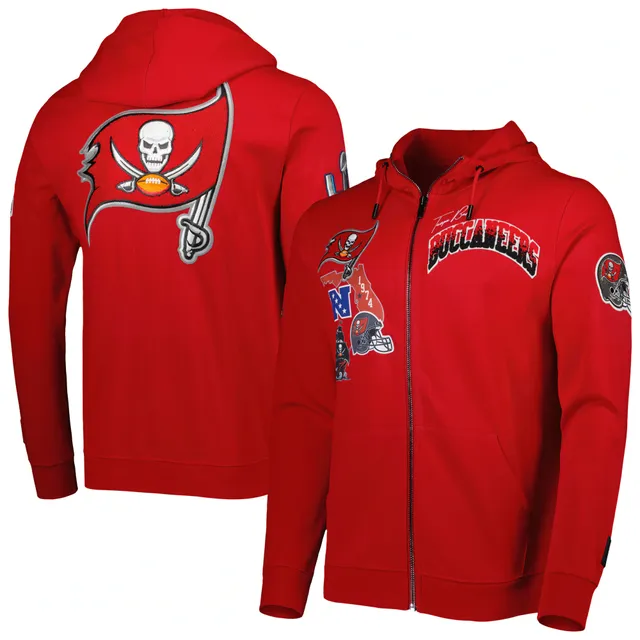 Youth Red Tampa Bay Buccaneers Logo Pullover Hoodie