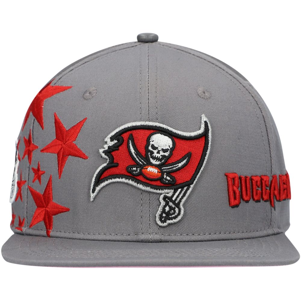 Men's Pro Standard Tampa Bay Buccaneers Pewter Stars Snapback Hat