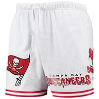 Short en maille Pro Standard Tampa Bay Buccaneers pour homme, blanc/rouge