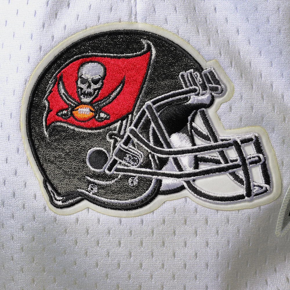 Short en maille Pro Standard Tampa Bay Buccaneers pour homme, blanc/rouge