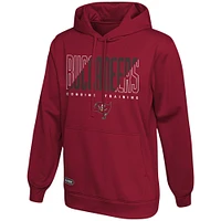 Men's Red Tampa Bay Buccaneers Backfield Combine Authentic Pullover Hoodie