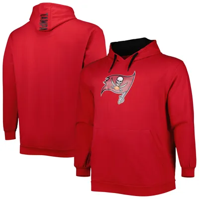 Tampa Bay Buccaneers Big & Tall Logo Pullover Hoodie - Red