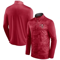 Veste zippée quart de tour en jacquard camouflage rouge des Buccaneers Tampa Bay pour homme