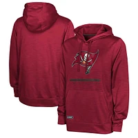 Men's Red Tampa Bay Buccaneers Speed Drill Streak Pullover Hoodie