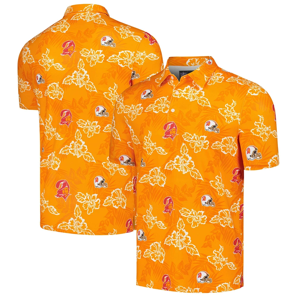 Men's Reyn Spooner Orange Tampa Bay Buccaneers Throwback Pua Performance Polo