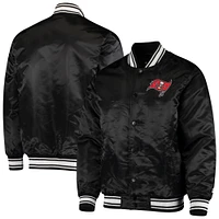 Men's Starter Tampa Bay Buccaneers Locker Room Satin Varsity Full-Snap Jacket