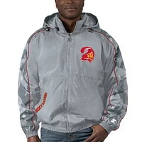 Men's Starter Gray Tampa Bay Buccaneers Thursday Night Gridiron Throwback Full-Zip Jacket