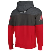 Sweat à capuche Starter Heather Charcoal/Rouge Tampa Bay Buccaneers Extreme pour homme