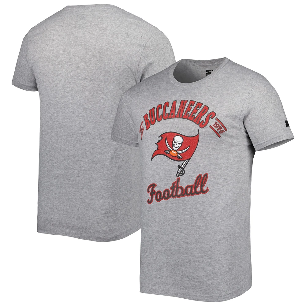 T-shirt Starter gris chiné Tampa Bay Buccaneers Prime Time pour homme