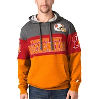 Men's Starter Orange Tampa Bay Buccaneers Extreme Fireballer Throwback - Pullover Hoodie