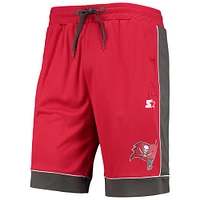 Starter Red/Pewter Tampa Bay Buccaneers Fan Favorite Fashion Shorts pour homme