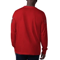 Men's Starter Red Tampa Bay Buccaneers Clutch Hit Long Sleeve T-Shirt