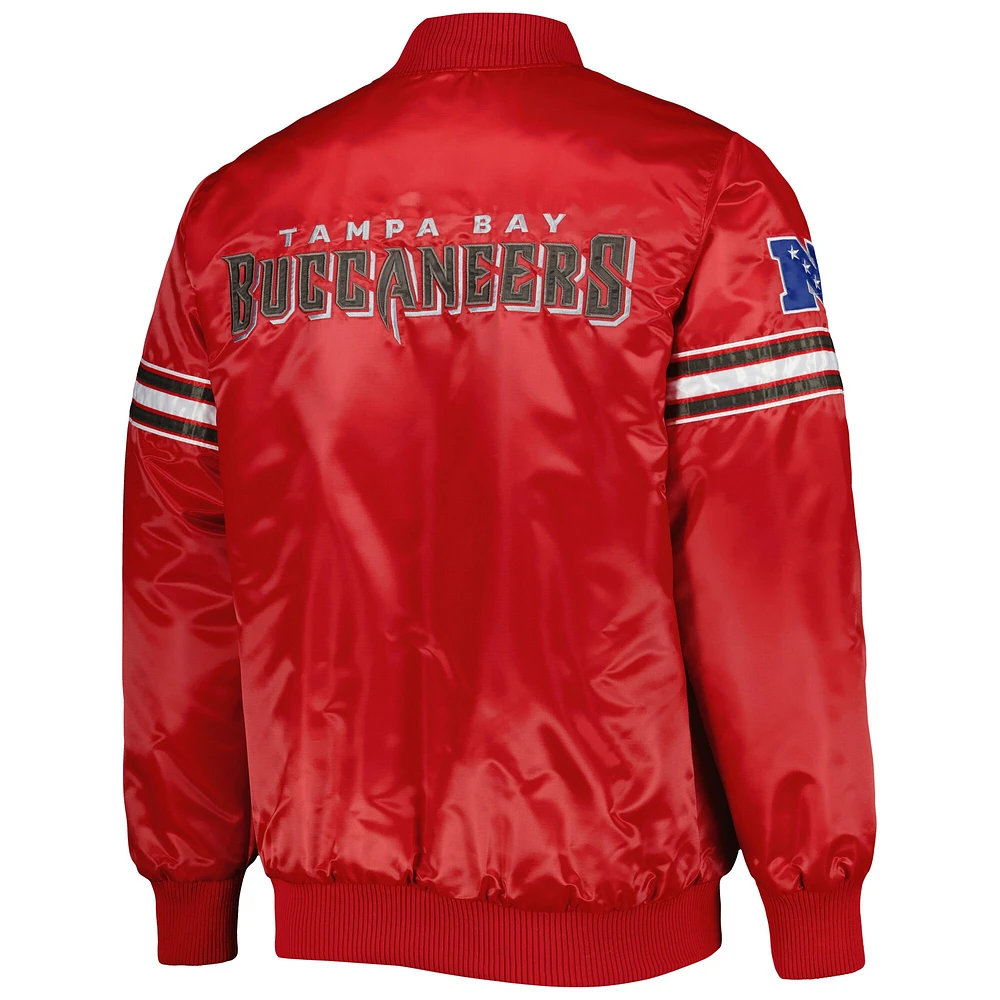 Starter Red Tampa Bay Buccaneers The Pick and Roll Full-Snap Jacket