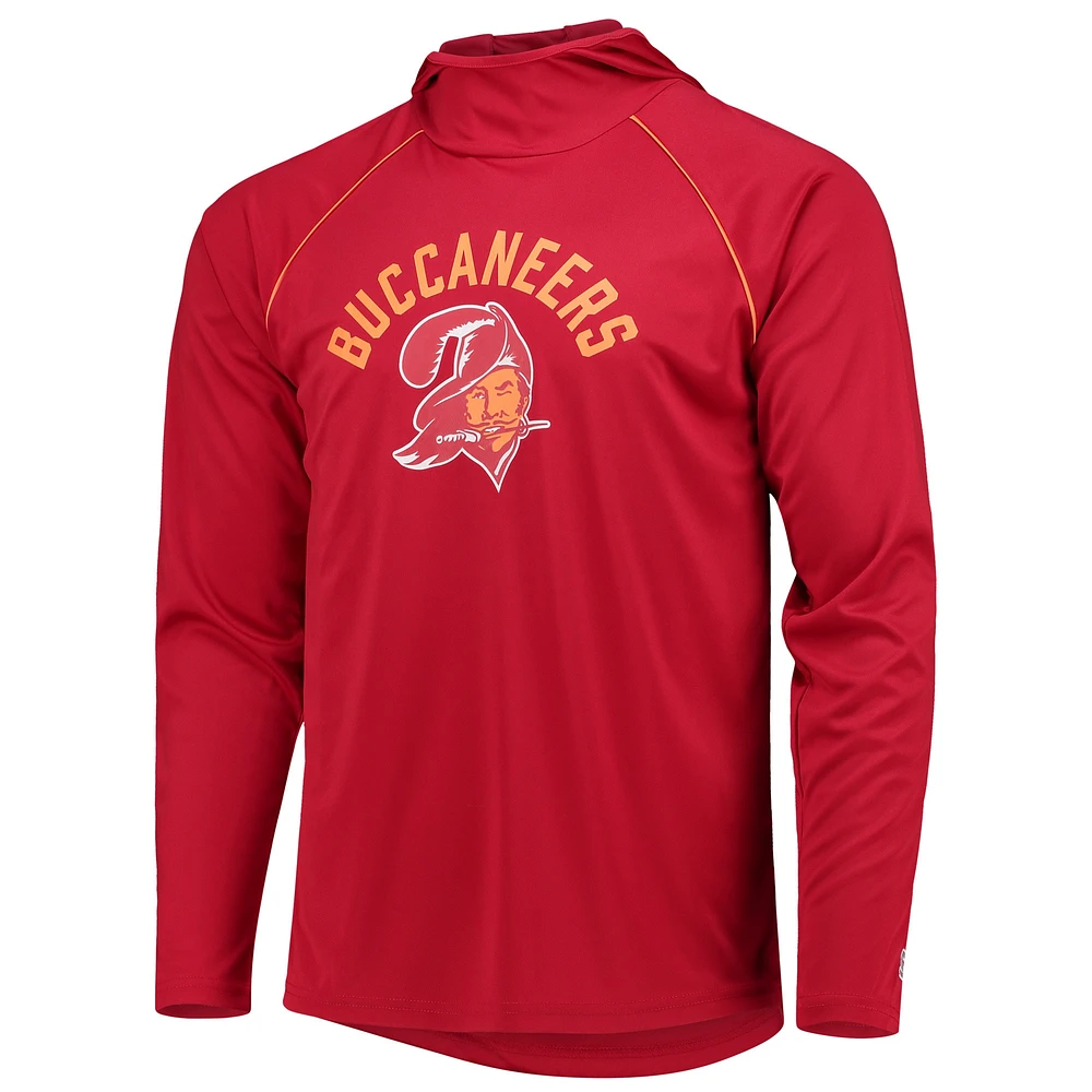 T-shirt à manches longues capuche Starter Red Tampa Bay Buccaneers pour homme