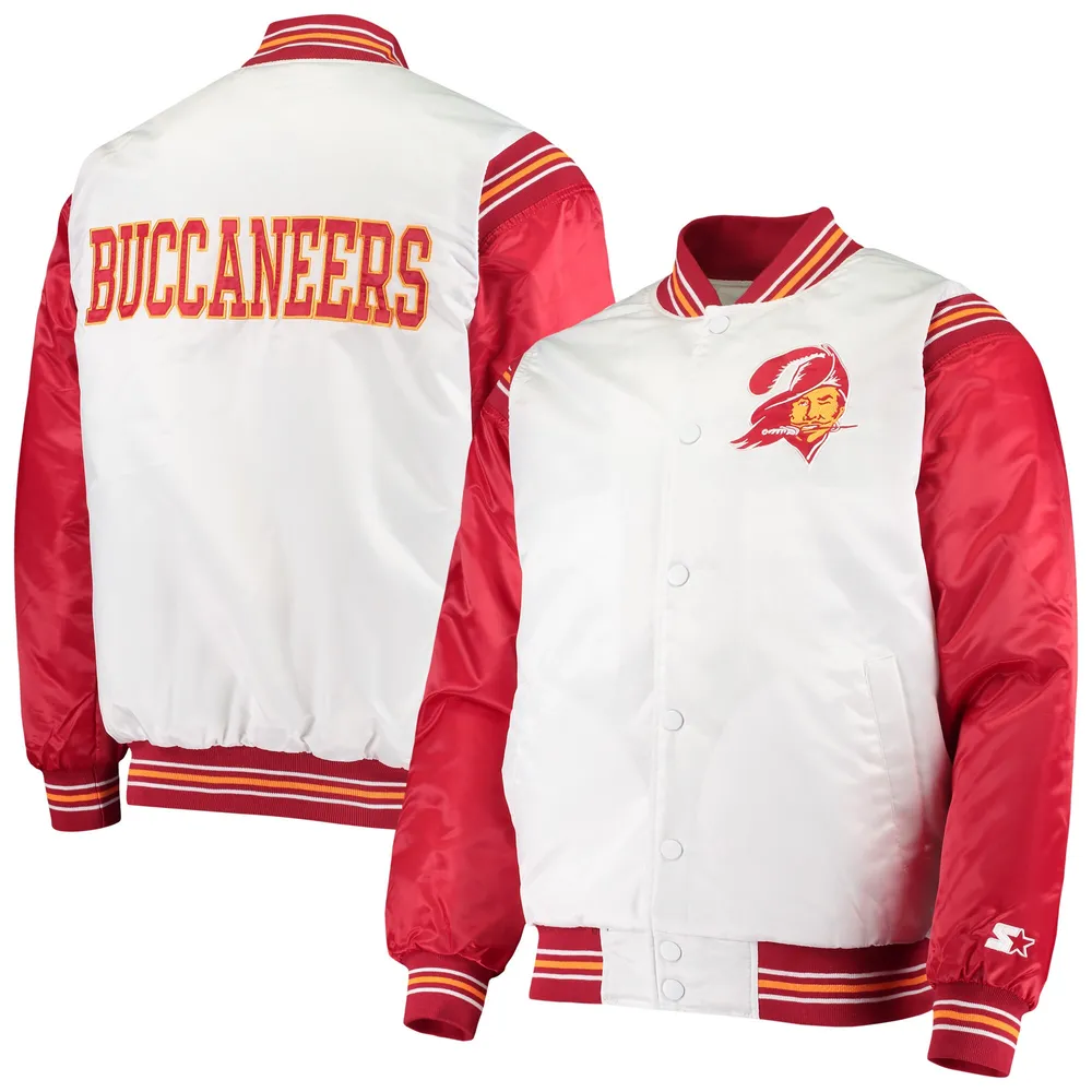 Full-Snap Satin Starter Striped Washington Redskins Jacket