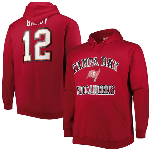 FANATICS Men's Fanatics Branded Tom Brady Red Tampa Bay Buccaneers Big &  Tall Player Name & Number Logo T-Shirt