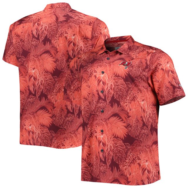 Men's Red Kansas City Chiefs Floral Woven Button-Up Shirt