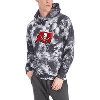 Men's Tommy Hilfiger Black Tampa Bay Buccaneers Stanley Tie-Dye - Pullover Hoodie