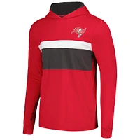 Men's Tommy Hilfiger  Red Tampa Bay Buccaneers Morgan Long Sleeve Hoodie T-Shirt