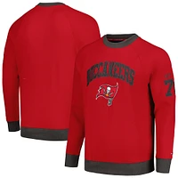 Sweat-shirt Tommy Hilfiger rouge Tampa Bay Buccaneers Reese Raglan Tri-Blend pour hommes