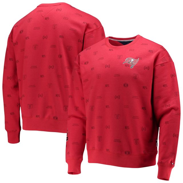 NSS BUCS ROUGE FA21 TOMMY HILFIGER REID POLAIRE À COL ROND GRAPHIQUE POUR HOMMES SWWTMENCRW