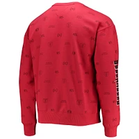 Men's Tommy Hilfiger Red Tampa Bay Buccaneers Reid Graphic - Pullover Sweatshirt