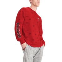 Men's Tommy Hilfiger Red Tampa Bay Buccaneers Reid Graphic - Pullover Sweatshirt