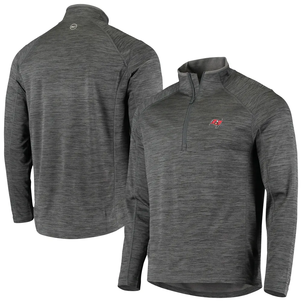 Vineyard Vines Men's Vineyard Vines Charcoal Tampa Bay Buccaneers Sankaty  Space Dye Half-Zip Top