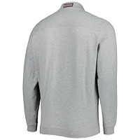 Vineyard Vines Heathered Grey Tampa Bay Buccaneers Throwback Shep Shirt Half-Zip Jacket